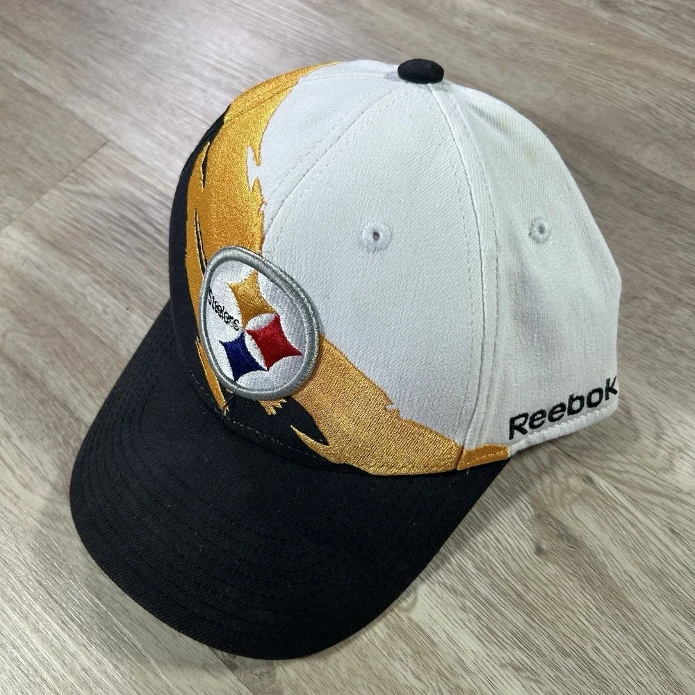 Reebok Pittsburgh Steelers Splash Fitted Hat Small/Medium NFL Football Cap